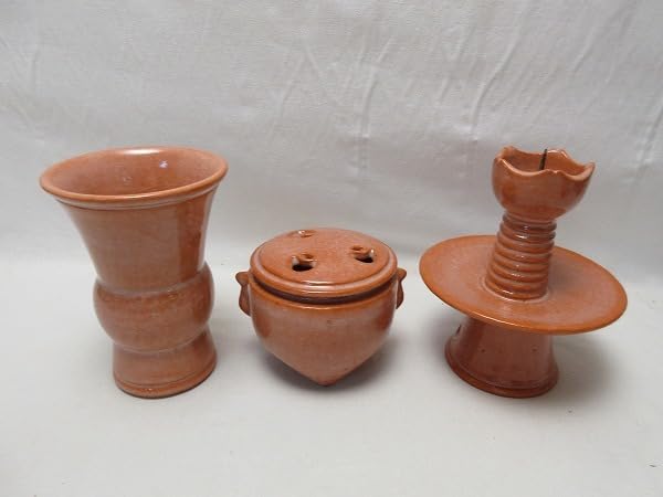 茶盌 茶道具 Amazon.co.jp: 504410 茶道具 供茶茶碗一揃 利休忌 三ツ具足 供